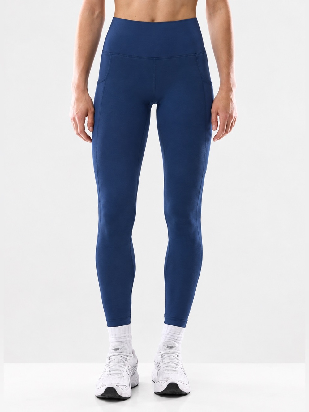 Fabletics Navy Blue High-Waisted Pocket Leggings XL NWOT
